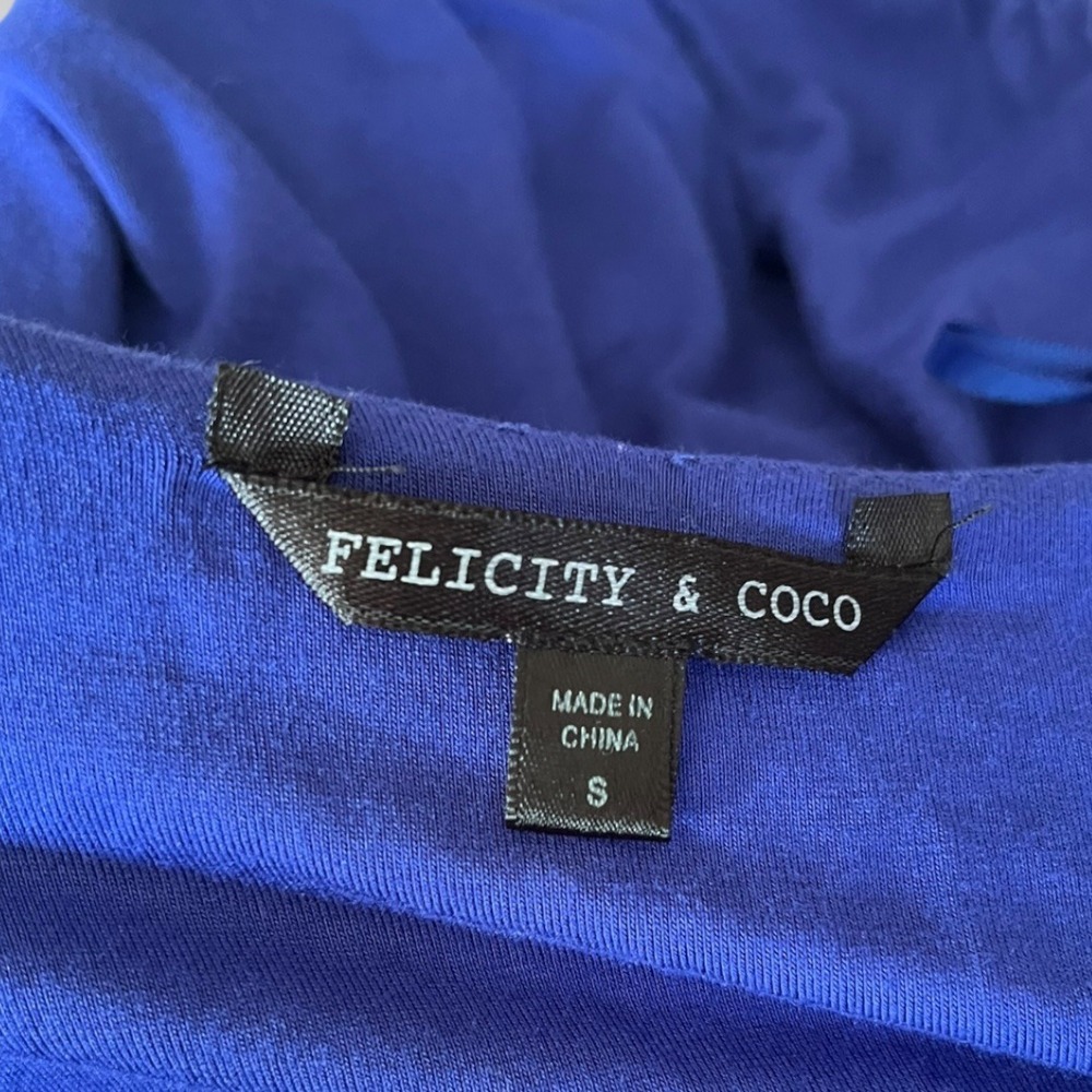 FELICITY &‎ COCO Women's Royal Blue Ruched Bodycon Dress Size Small | EUC - Picture 4 of 6